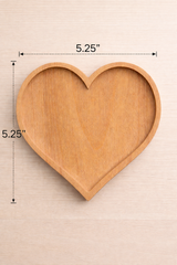 Limited Ed: Personalized Wooden Heart Tray set