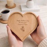 Limited Ed: Personalized Wooden Heart Tray set