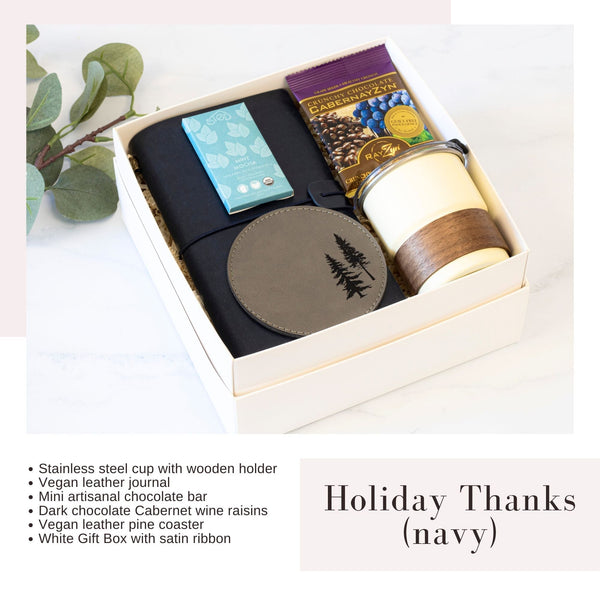 Holiday Thanks (navy) - J&F Gift Inc